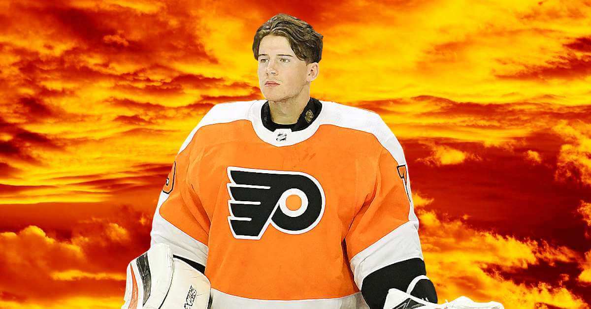 Carter Hart is the 20-year-old seeking to save the flyers' disastrous goalie situation