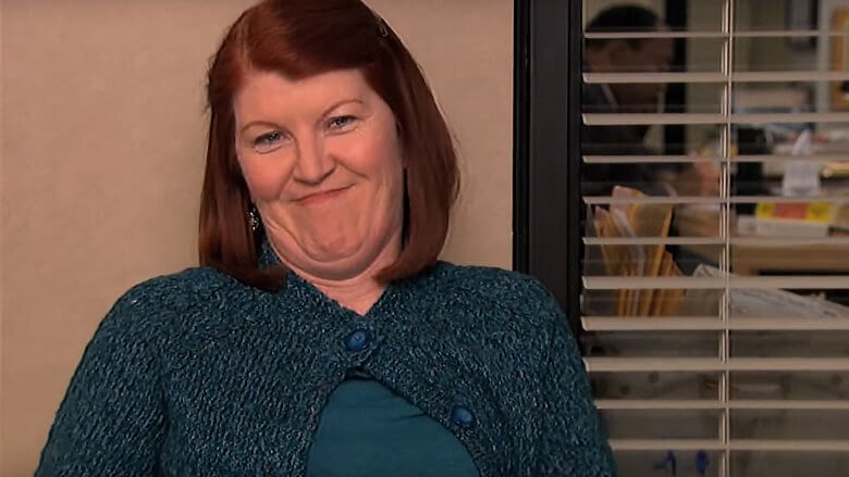 meredith palmer smiling wickedly