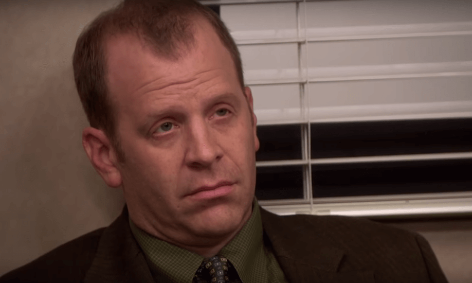 Toby Flenderson looking very glum