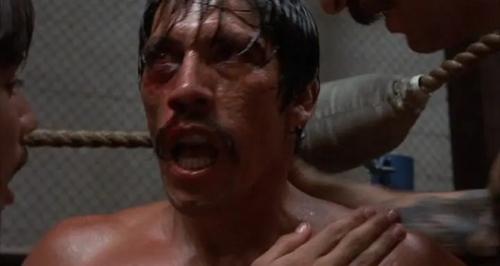 Danny Trejo makes his debut as 'Boxer' in the 1985 film Runaway Train.