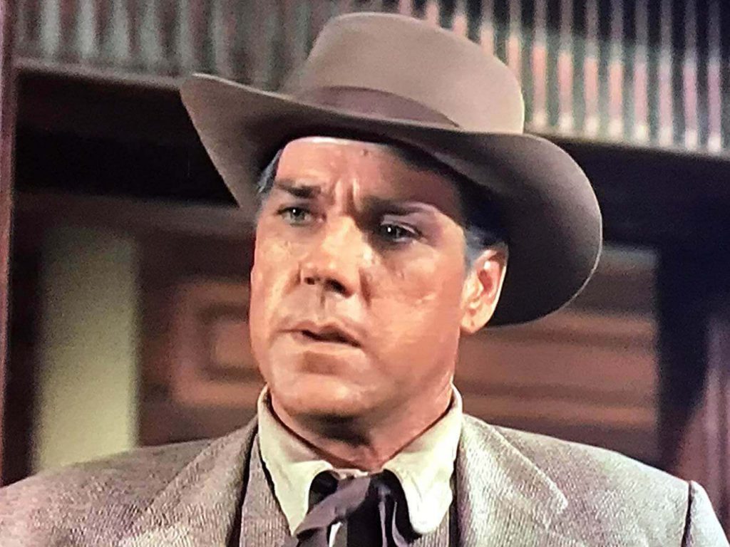 Bing Russell acting in the 1962 western television series 'the Virginian' on NBC