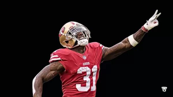 An illustration of San Francisco 49ers safety Tashaun Gipson who went from small school undrafted free agent to Pro Bowler and NFC Champion