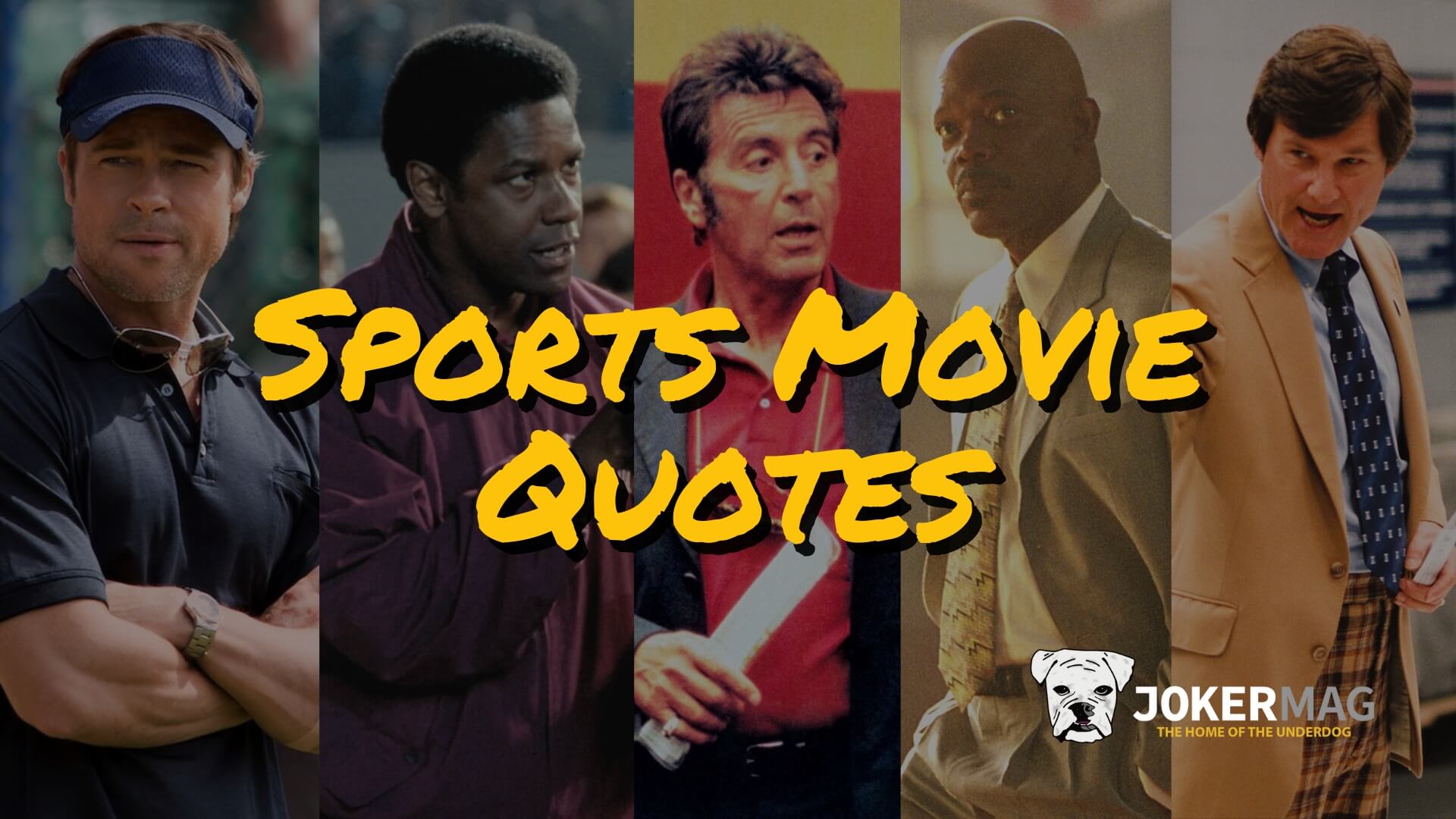 The best and most inspiring sports movie quotes ever by Joker Mag, the home of the underdog