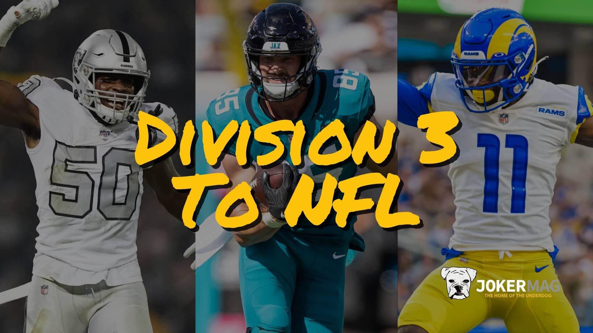Nicholas Morrow, Dan Arnold, Darious Williams and more Division 3 football players who made it to the NFL