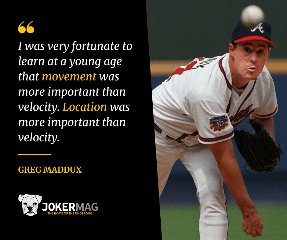 Greg Maddux Quote: “People judge too much by results. I'm just the  opposite. I care about more than results. I'd rather make a good pitch  an”