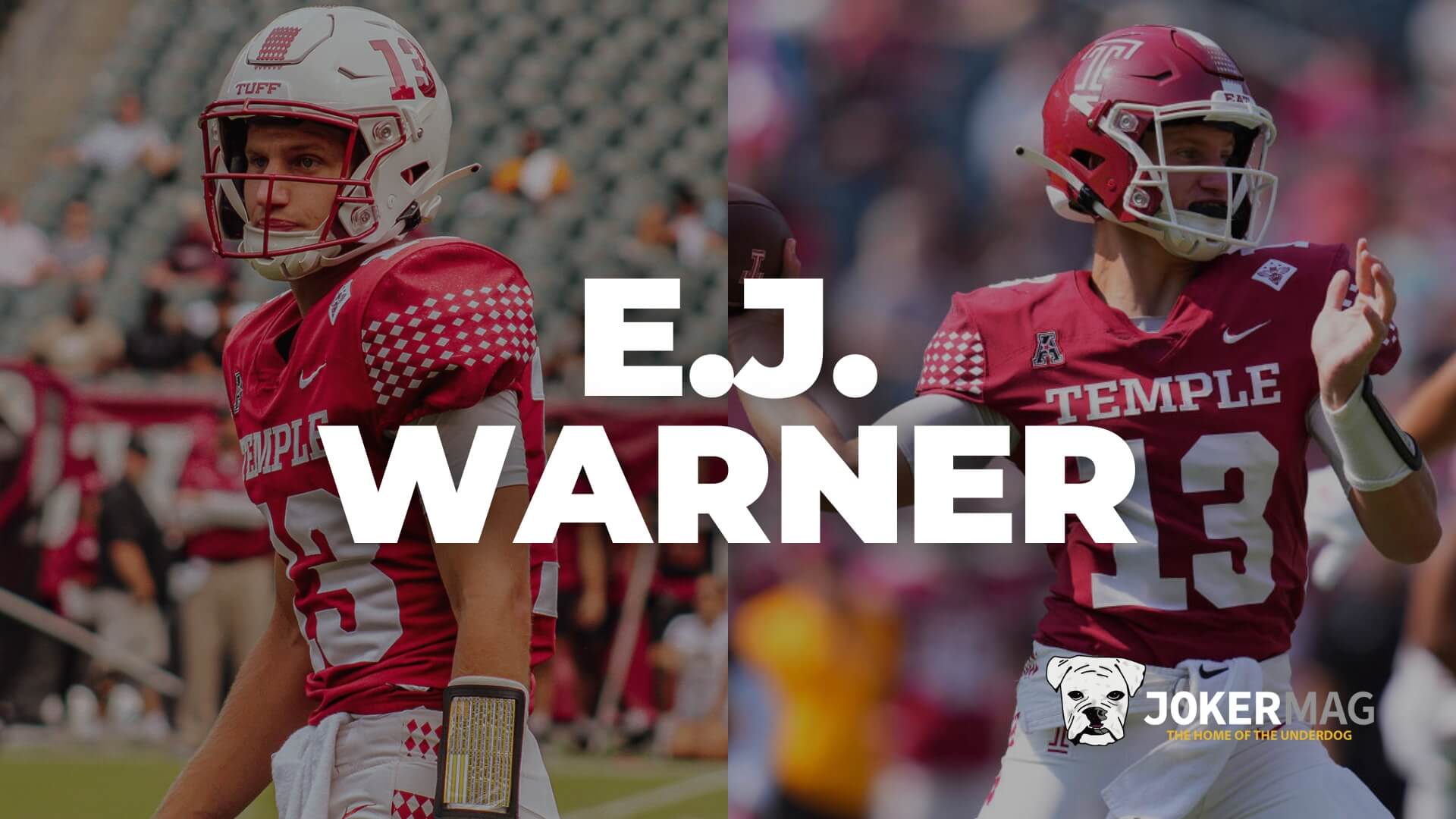 Freshman quarterback E.J. Warner is writing his own underdog story with the Temple Owls