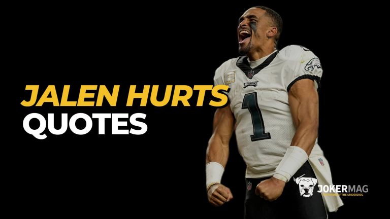 Jalen Hurts quotes about leadership, overcoming adversity, and getting better