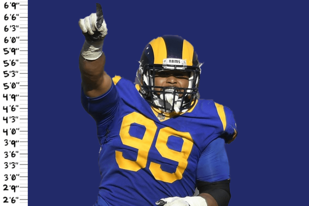 3x DPOY Aaron Donald is only 6’1″