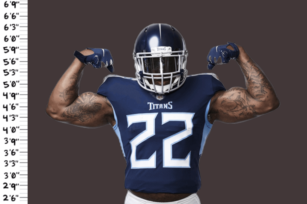 At 6'3", Derrick Henry stands above the average height for NFL running backs and is the tallest RB in the league.