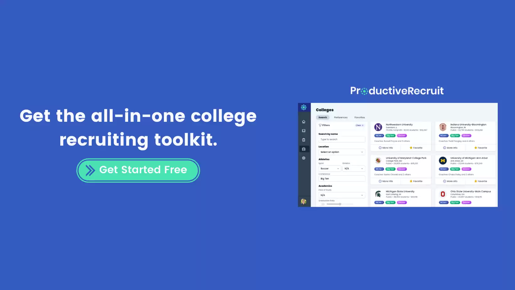 ProductiveRecruit: The All-in-One College Sports Recruiting Platform