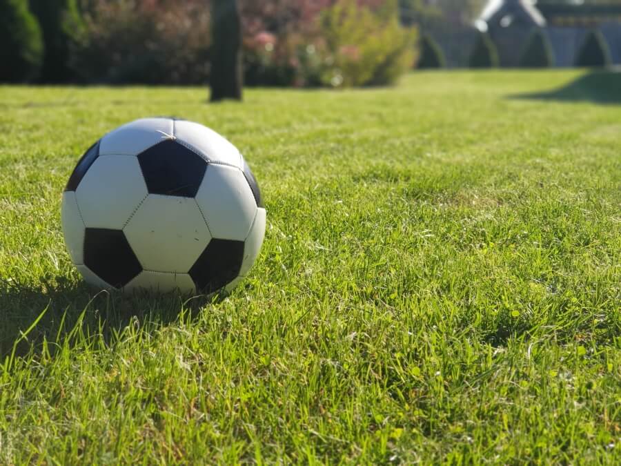 A soccer ball is perfect for the Dynamite Hitting Drill