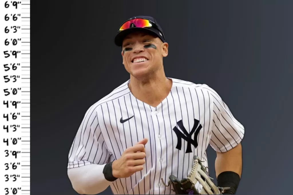 Aaron Judge is the tallest outfielder in baseball, standing nearly 6 inches taller than the average MLB outfielder