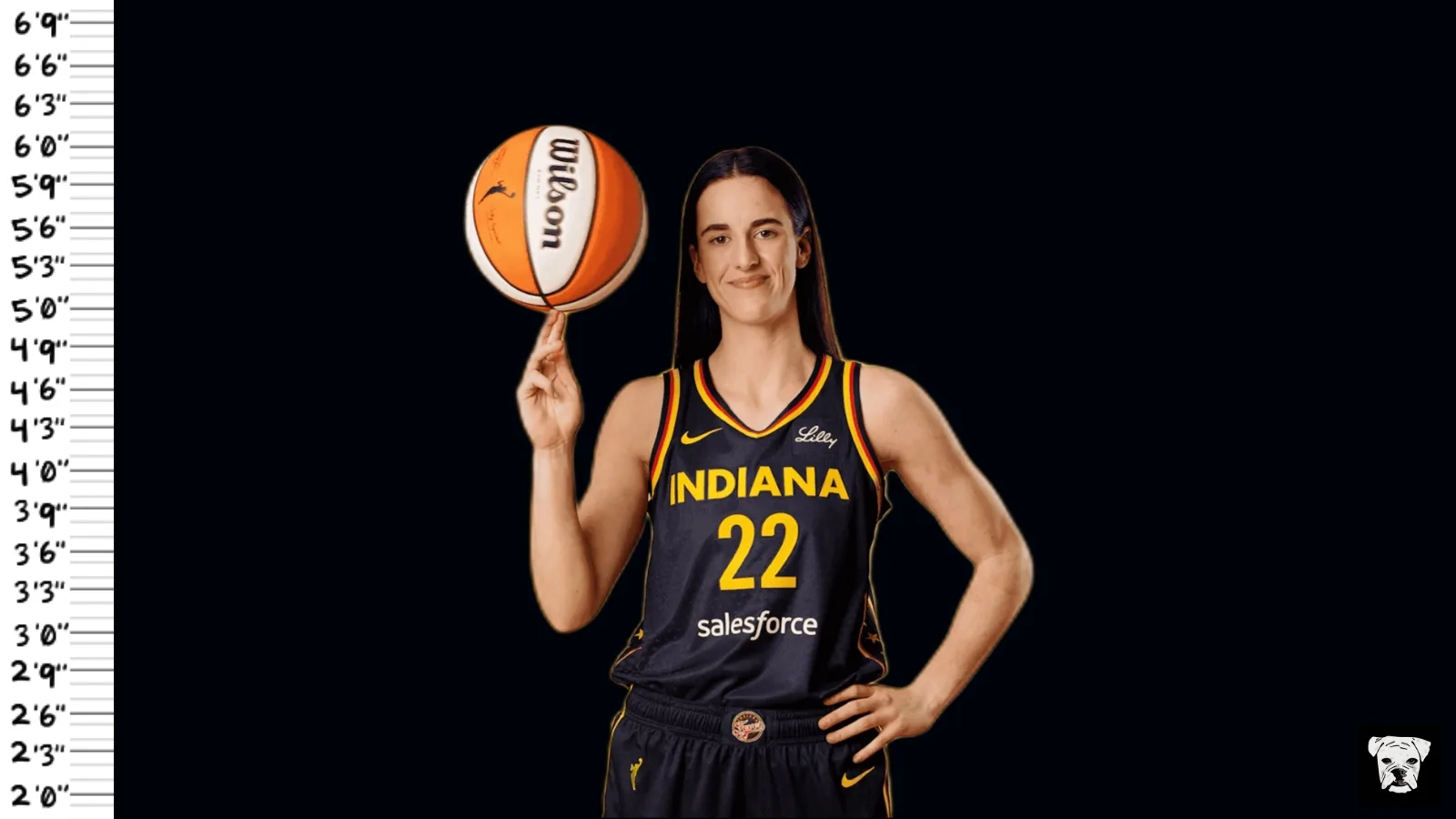 Caitlin Clark on the cover of our deep dive into the average height of WNBA players right now