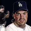 An illustration of Baseball Hall of Famer and MLB legend Mike Piazza