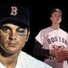 An illustration of Tony Conigliaro with his black eye after a life-threatening injury that he didn't let stop him from mounting the best comeback in MLB history