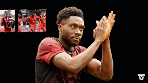 The inspiring underdog story of Alphonso Davies, who went from a Ghana refugee camp to Canadian soccer star in the 2026 World Cup